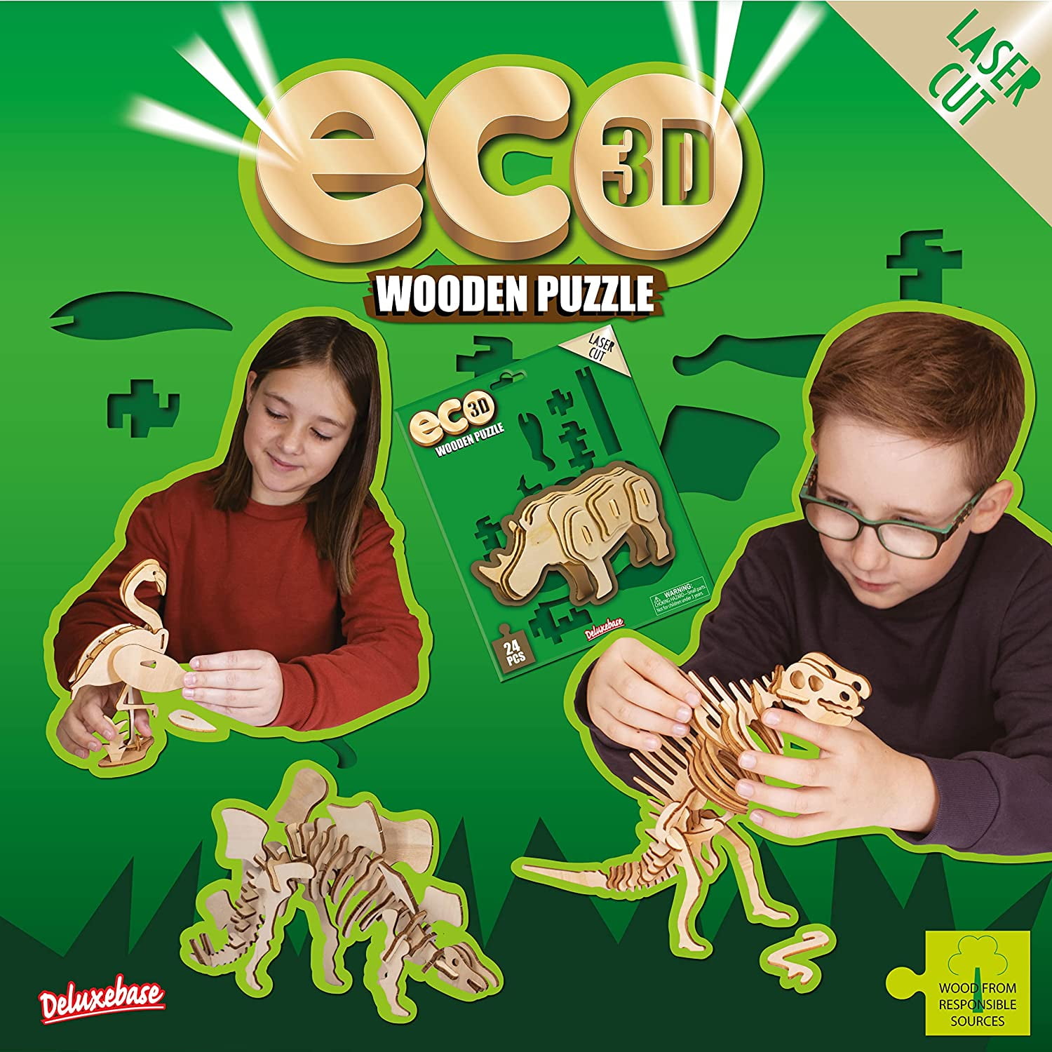 Puzzle dinosaure 3D : Puzzle T-rex pour enfant dès 5 ans Puzzle dinosaure 3D : Puzzle T-rex pour enfant dès 5 ans