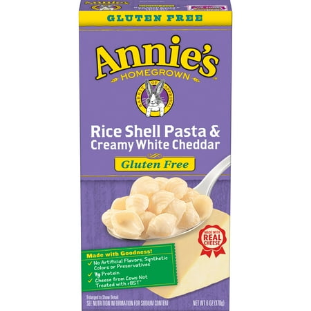 Annie's Rice Shells and Creamy White Cheddar Mac and Cheese, 6 oz