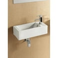 thumbnail image 3 of Elanti Ceramic 20'' Wall Mount Bathroom Sink with Overflow, 3 of 5