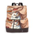 thumbnail image 1 of Easygdp Dinosaur Baking Delight Mochila de Cuero para Mujeres, Bolso de Hombro, Bolsos de Mano de Moda para Trabajo y Viajes, 1 of 4