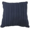 Shoreline Boardwalk Sweater Decorative Pillow, Navy