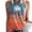 Orange, variant on Tank Tops for Women Camisole Racerback Vest Gradient Printed Sleeveless Undershirt,Sky Blue,XL