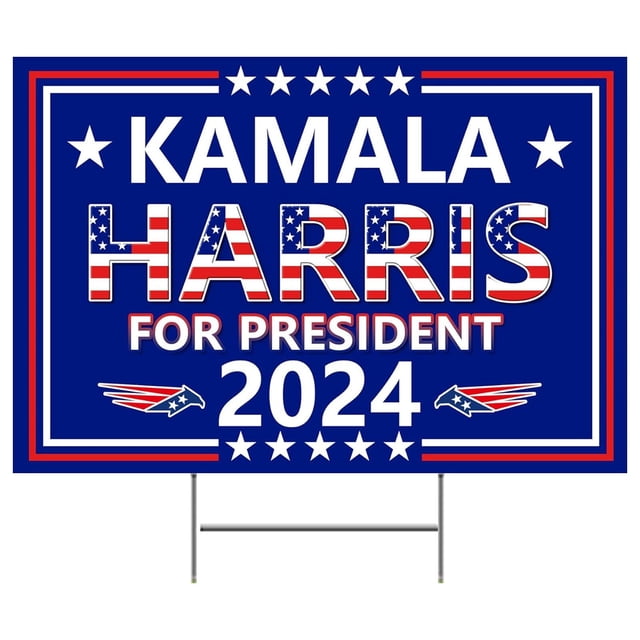 Kamala Yard Sign Kamala For President Yard Signs With H Stakes Voted For Democratic Sign For Outdoor Garden Decoration