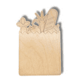 thumbnail image 2 of Unfinished Wood Etched Grocery Bag Shape 12" / 1/4", 2 of 3