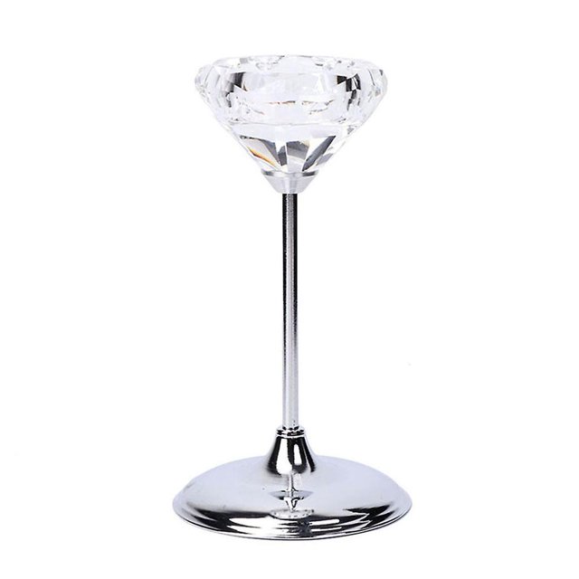 Titular de vela con forma de diamante, soporte para bodas, regalos de decoración para fiestas Feliz Sencillez