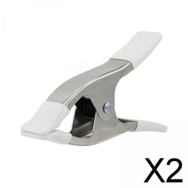 2x Abrazadera de Resorte Clip en Forma de a Clips de Fondo Multiusos de Metal Resistente Abrazadera de Mano para Modelo Vestido DIY Estudio Fotográfic 2 piezas