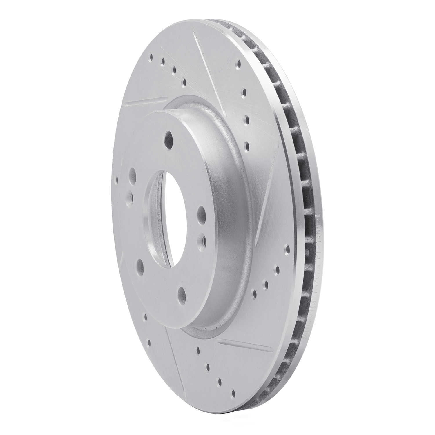Dynamic Friction Company 631-03055R DFC Brake Rotor - Drilled And Slotted - Silver