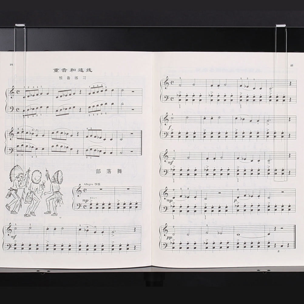 OUNONA 20 Pairs Music Page Holders Clips for Music Books, Piano Book Stands, Sheet Music Clips, Book Holders
