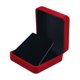 thumbnail image 1 of Caja de exhibición de terciopelo, soporte de exhibición de colección, caja de regalo, broches, estuche de almacenamiento versátil, organizador de joya Rojo Negro, 1 of 8