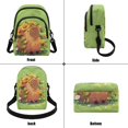 thumbnail image 4 of Xixirimido Green Capybara Sunflower Pattern Small Crossbody Purses Bags for Women Men Travel, Chest Sling Bag Women Casual Cross Body Bag Sling Backpack, 4 of 7
