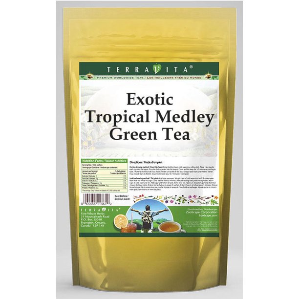 Exotic Tropical Medley Green Tea (25 Tea Bags, Zin 533410) Walmart