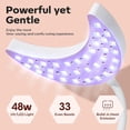 thumbnail image 5 of modelones UV LED Nail Lamp, Gooseneck UV Light for Gel Nails, 48 W Nail Light for Gel Nail Polish with 3 Timers and LCD Display, LED Nail Lamp for Fast Curing, 5 of 7
