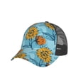 thumbnail image 7 of Picia Sunflowers Pattern Trucker Hat,Baseball Cap,Sun Protection Cap,Stylish Headwear,Leisure Cap,Outdoor Sports Cap, 7 of 7