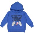 thumbnail image 2 of Inktastic I'm Proud of My Veteran Father with Shield Toddler Hoodie, 2 of 4