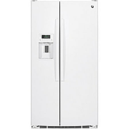 GE 25.4 Cu. Ft. Side-by-Side Refrigerator - White