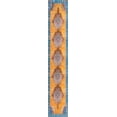 thumbnail image 3 of Unique Loom Timeless Collection Area Rug - Thomas (2' x 5' 3" Runner Orange/Blue), 3 of 6