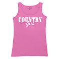 thumbnail image 5 of Country Girl Logo Women's Tank Top Minimalistic Western Style Rodeo Southern Pride Cowgirl Queen Rustic Farm Gift, 5 of 7
