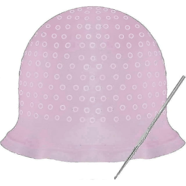 Silicone Highlight Cap,reusable Solon Hairdressing Cap For Highlighting Hair Salon Hair Dye Cap Frosting Coloring With Metal Hook