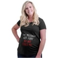 thumbnail image 4 of Pregnant Not Furry Don't Touch Me Women's Maternity T Shirt Tee Brisco Brands S, 4 of 7