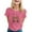 Pink, variant on TSADFHJI Sweatshirt for Women Cotton Women's Casual Letter Print Crew Neck Short Sleeve T Shirt Multiple Colors S Mint Green