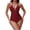 Z17Deep Red, variant on One Piece Swimsuit Women Halter Backless Vacation Swimwear One Piece Bathing Suit Yellow XL