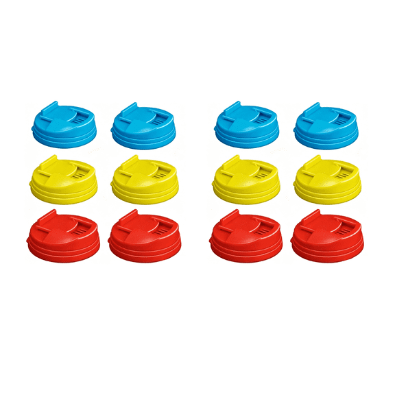 Plastic Soda Can Cover Lids, Reusable Can Covers Stopper Protector for Beer Pop Beverage Juice, 12 Pack