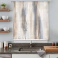 thumbnail image 5 of Beige Gray Sheer Curtains 45 Inches Long, Abstract Grunge Mottled Neutral Texture Light Filering Curtains, Breathable Simi Curtain Privacy Drapes for Kitchen Bathroom Small Window Treatment, 5 of 9