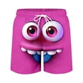 thumbnail image 5 of ibiyuan 3d Cartoon Smile Face Men Swim Trunks Drawstring Waist Mens Bathing Suit Stretch Elastic Waist Beach Swimsuit Swimwear Cargo Pocket Pool Shorts, 5 of 5