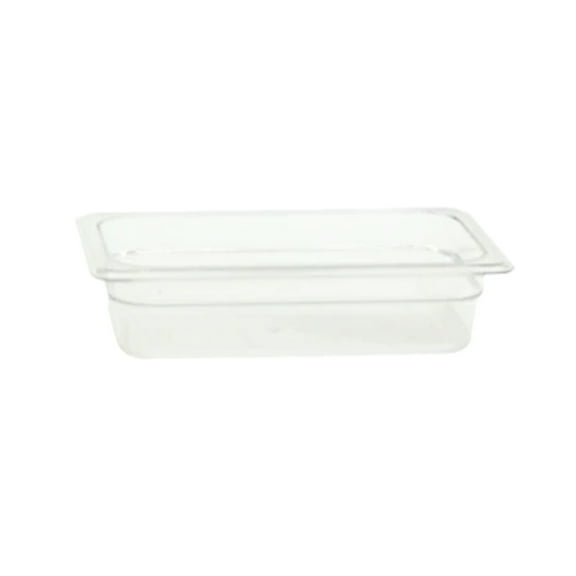 Excellante Quarter size 2.5 inch deep polycarbonate food pan, NSF certified, comes in each