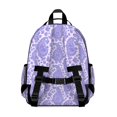 thumbnail image 3 of Paisley and Floral White Pattern Cute School Backpack Bag for School with Padded Back and Adjustable Shoulder Straps 15.25"x11.5"x5.25", 3 of 5