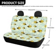 thumbnail image 4 of CHAQLIN Cute Bee Daisy, Non-Slip Replacement Seat Protectors Set of 2 Waterproof All Weather Car Back Seat Cover for Auto Car Interior, 4 of 7