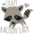 thumbnail image 3 of CafePress - Crazy Racoon Lady Pajamas - Women's Short Sleeve Print T-Shirt and Pants Light Cotton Pajama Set, 3 of 7