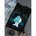 thumbnail image 3 of Taste the Fun Frozeti Dippin' Dots Retro Yeti Graphic Women's T-shirt, 3 of 4