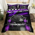 thumbnail image 2 of Manfei Sport Car 2pcs Duvet Cover Twin for Boys Girls,Abstract Buffalo Plaid Bedding Sets Twin Size,Extreme Sport Comforter Cover Breathable,Microfiber Car Room Decorative(No Comforter), 2 of 6