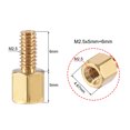 thumbnail image 3 of Uxcell Brass M2.5 5mm+6mm Male-Female Hex Standoff 20 Pack, 3 of 5