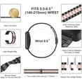 thumbnail image 2 of Wearlizer Stainless Steel Compatible for Fitbit Versa 2 Band Women Men, Ultra-Thin Lightweight Replacement Black Rose Gold Strap Compatible for Fitbit Versa/ Versa Lite/Versa SE, 2 of 7