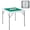 HM-D90 white, variant on Folding 35.4" Mahjong Table for 4 Players – Portable Square Game Table with Wear-Resistant Green Tabletop, Cup Holders & Chip Trays – Perfect for Mahjong, Poker, Dominoes, Puzzles & Card Games, White