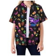 thumbnail image 6 of SOFTCCLO Boys Shirts Short Sleeve Lapel Collar Casual Everyday Wear Stylish Kids Button Down Shirts 4-5Y, 6 of 7