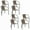 Brown, variant on Gaildon Pack Medium Beige Rattan Indoor-Outdoor Restaurant Stack Chair | Versatile and Stylish Seating,Set of 8