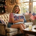 thumbnail image 5 of Pillow Cover 18X18 250 Year American Anniversary Flag Blue Living Room Decor Bedroom Home Wall Accents, 5 of 5