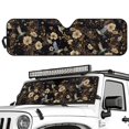 thumbnail image 2 of Uorisanigo Windshield Sunshade Sun Shade Foldable Floral Hummingbird Windshield Sun Visor for Jeep Wrangler JL JLU 2018-2024 Rubicon Sahara 2 Door & 4 Door & Gladiator JT, 2 of 7