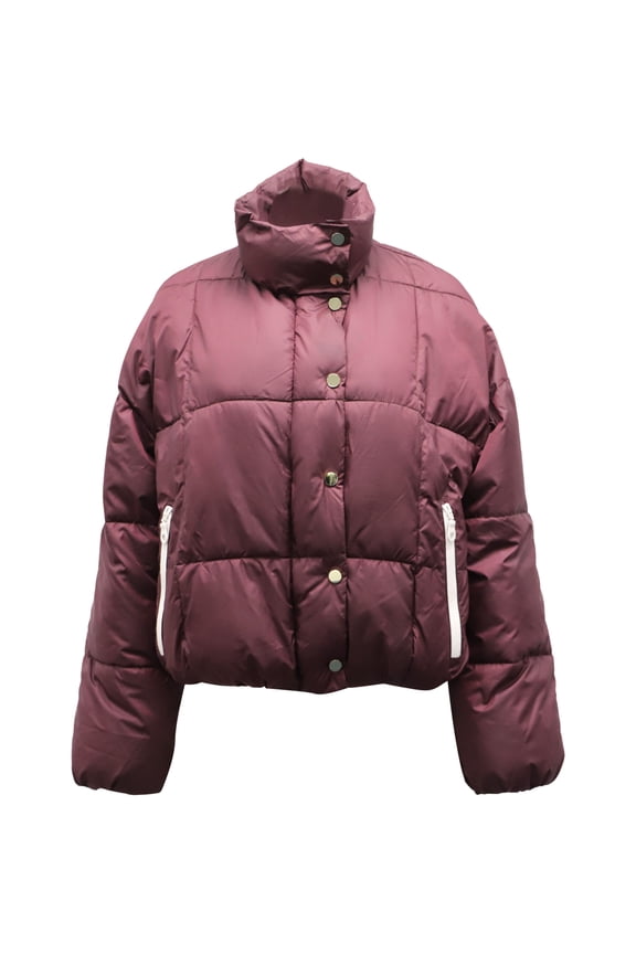 Pre-Owned Baum Und Pferdgarten Brietta Puffer Jacket in Burgundy Recycled Polyester