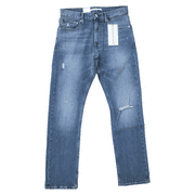 $98 Calvin Klein CKJ 035 Distressed Straight Fit Jeans , Blue , Size 32X32