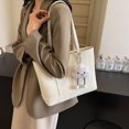 thumbnail image 4 of Bolso de mano de gran capacidad, bolso de hombro, portátil, elegante, de moda, informal, con personalidad juvenil, nuevo bolso grande de moda 2025, 4 of 5