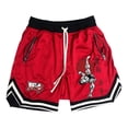 thumbnail image 2 of Hanma-pantalones cortos de Anime Baki para hombre y mujer, Shorts de malla de secado rápido para gimnasio, transpirables, para correr, para baloncesto, para verano, 2 of 5