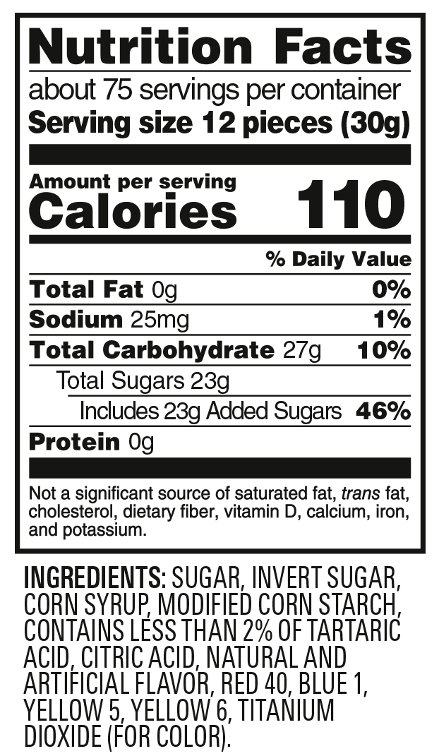 SOUR PATCH KIDS Pineapple Soft & Chewy Candy, Just White (5 LB Party Size Bag)