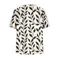 thumbnail image 5 of Wiyuqeen Women Tropical Floral Print Pleated Tunic Top Plus Size Loose Round Neck Short Sleeve Casual Shirt L-4XL, 5 of 7