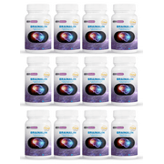 12 Pack Brainalin, promotes mental clarity & cognitive functions-60 Capsules x12