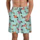 thumbnail image 1 of Fotbe Christmas Dachshund Trajes de Baño Estampados para Hombre, Shorts de Verano de Secado Rápido, Ropa de Playa, Bañadores-Small, 1 of 6