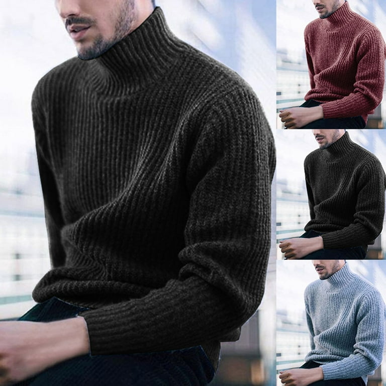 Mens turtleneck top sweater walmart